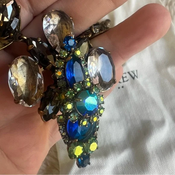 J.Crew Chunky Statement Necklace Retro With Dustbag - Picture 9 of 11